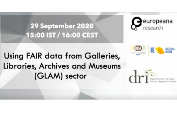 Using FAIR data from Galleries, Libraries, Archives and Museums (GLAM) sector